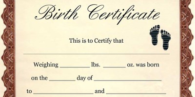 child birth certificate